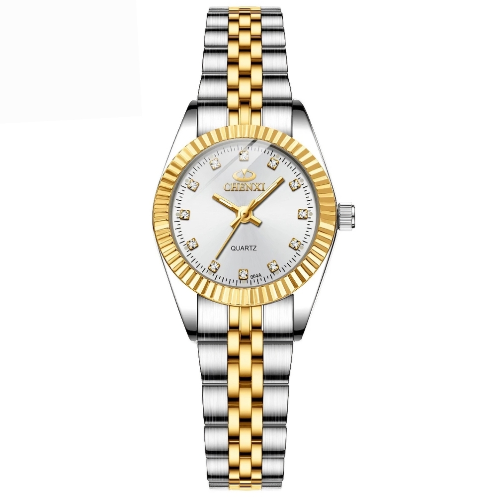 Beautiful Brand New Unused Womens Gold and Silver Tone Stainless Steel Watch